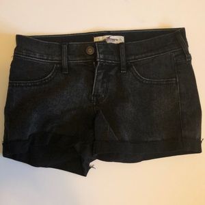 Black hollister jeans shorts